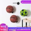 Modern Minimalist Wrought Iron Wall-Mounted Ball Rack for Sporting Balls