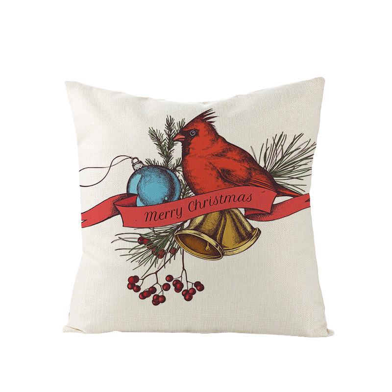 Cartoon Digital Printing Christmas Pillow Cover New Style Square Polyester Pillow Cover Cushion Cover