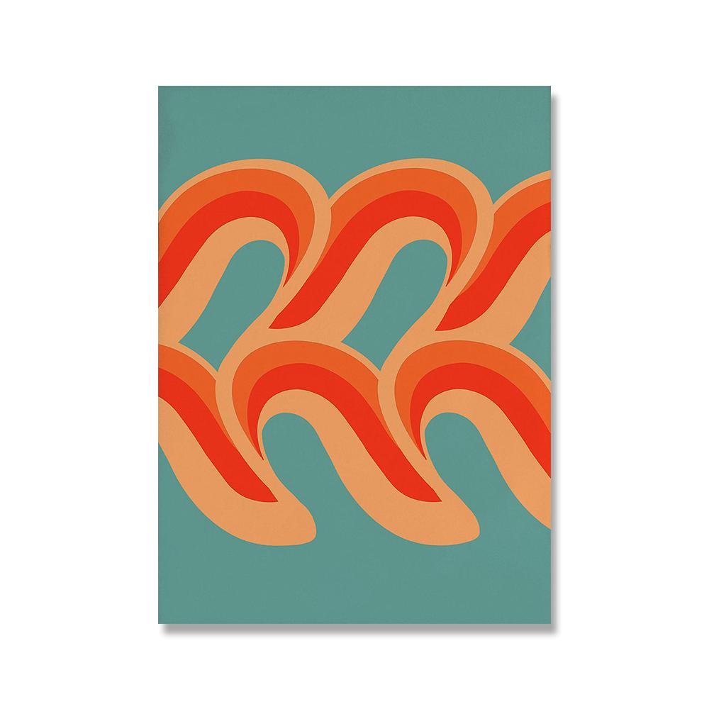 

Современный Tame Impala Wave Радужный плакат, настенный художественный принт, абстрактная цветная линия, графическая голова, холст, картина, декор для гостиной 21x30cm No Framed