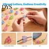 Crafting Accessories for Luggage Tags 26Pcs A to Z Acrylic Alphabet Letter Beads, Chunky Large Beads DIY Projects Colorful Keychains Bag Charms