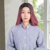 Women s Wig Long Pink Wavy Synthetic Hair Heat Resistant Cosplay Curly Wig