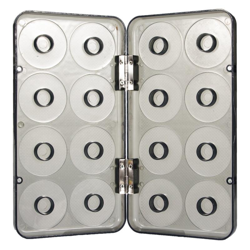 16Pcs Foam Winding Board Fishing Line Shaft Bobbin Spools Tackle Box Red Lines