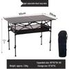 ZISIZ Outdoor Adjustable Foldable Egg Roll Table