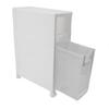 Bathroom Storage Cabinet Plastic Narrow Slim Organizer Small Corner Cabinet with 2 Drawers and 4