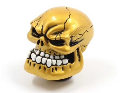 Beliebter Funky Schaltknauf Totenkopf Gold
