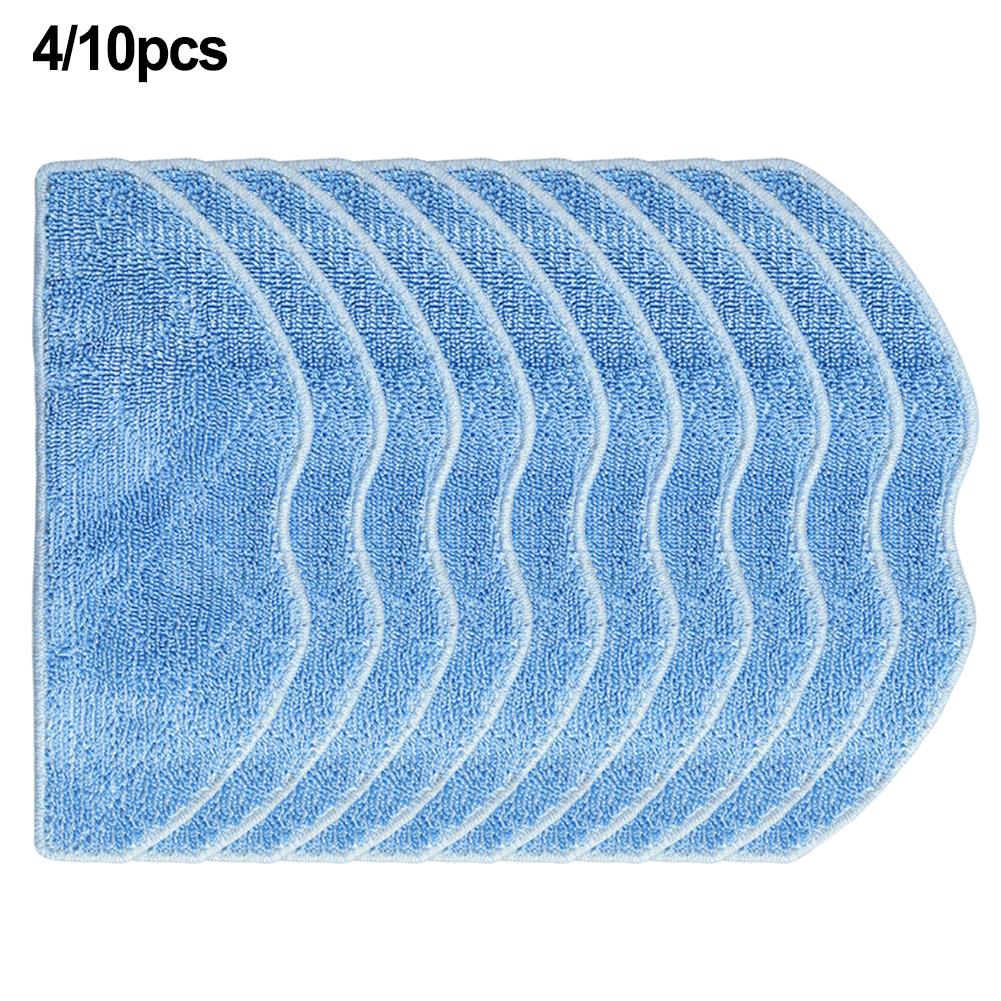 Replacement Mop Cloths Kit Compatible with For Tefal For Xplorer Serie 75 S+ RG8597W Vacuum Cleaner 4 or 10 Pieces