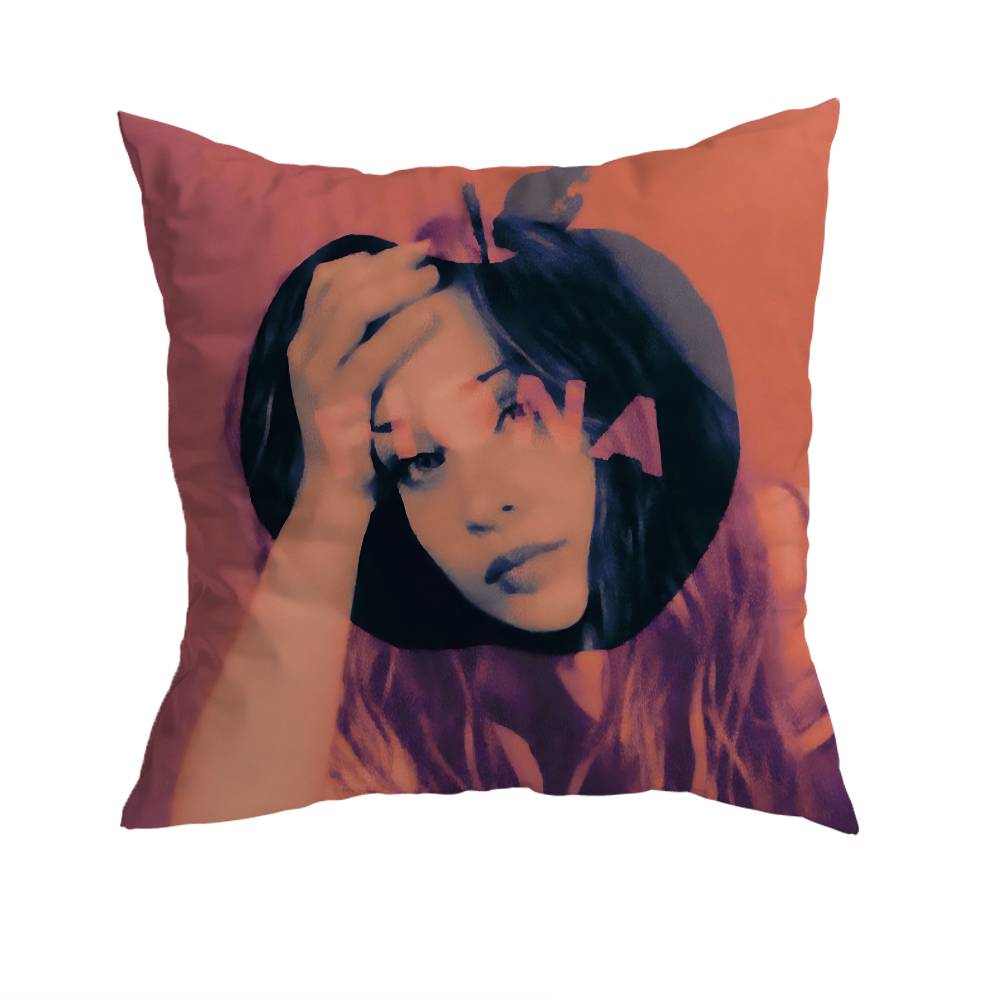 Fiona Apple Pillow Case Antidustmite Pillowcase Invisible Zipper Silky Short Plush Sofa Cushion Cover