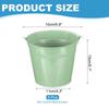 PATIKIL X Small Metal Buckets with Pack of 6 Mini Galvanized Buckets for Party Light Green 5.9" 5.1" Handles, Crafts, Favors, Decorations,