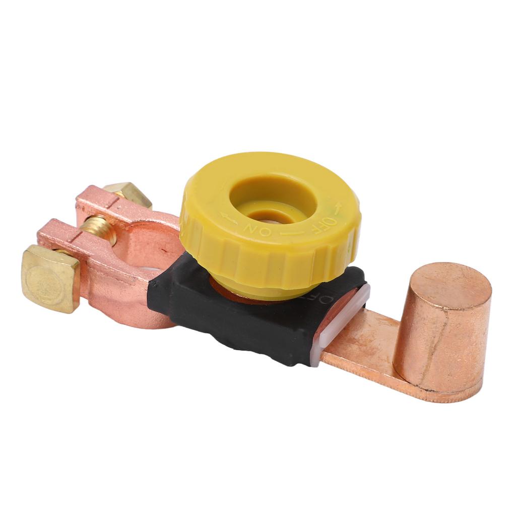 Power Battery Disconnect Switch Negative Terminal ABS Brass for 6V 12V 24V Cars RVs ATVs
