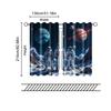 2 Pcs   Filtering Curtains (excluding Rods   Non-movable   Without Batteries) Space Adventurebackgroundsuitable for Use In Bedrooms