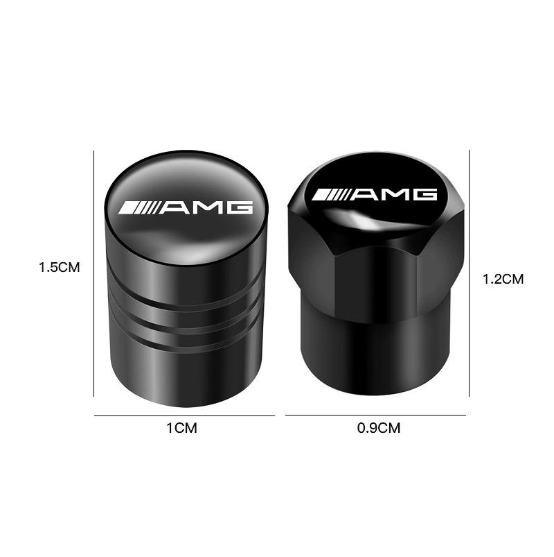 GDX2  New Car Tire Valve Caps Emblem Metal Cap QMXYZ-AMG For Mercedes Benz AMG W203 W204 B/C/E/S Class GLC CLA GLE Interior Mouldings