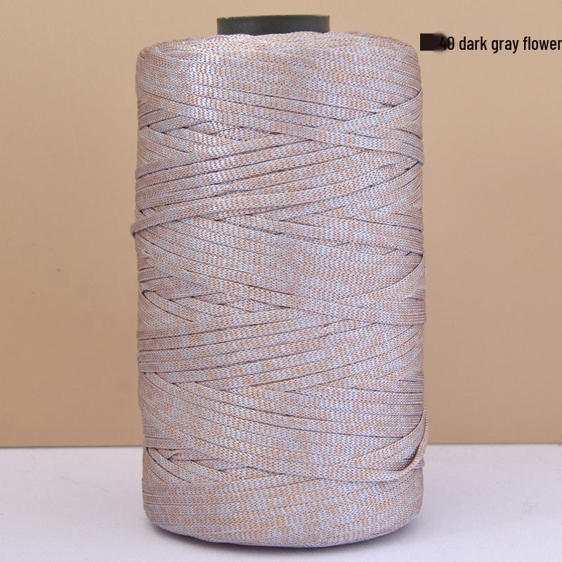 Hand-Woven Mercerized Cotton & Linen Ice Silk Yarn for DIY Crochet Bags, Hats, and Cushions