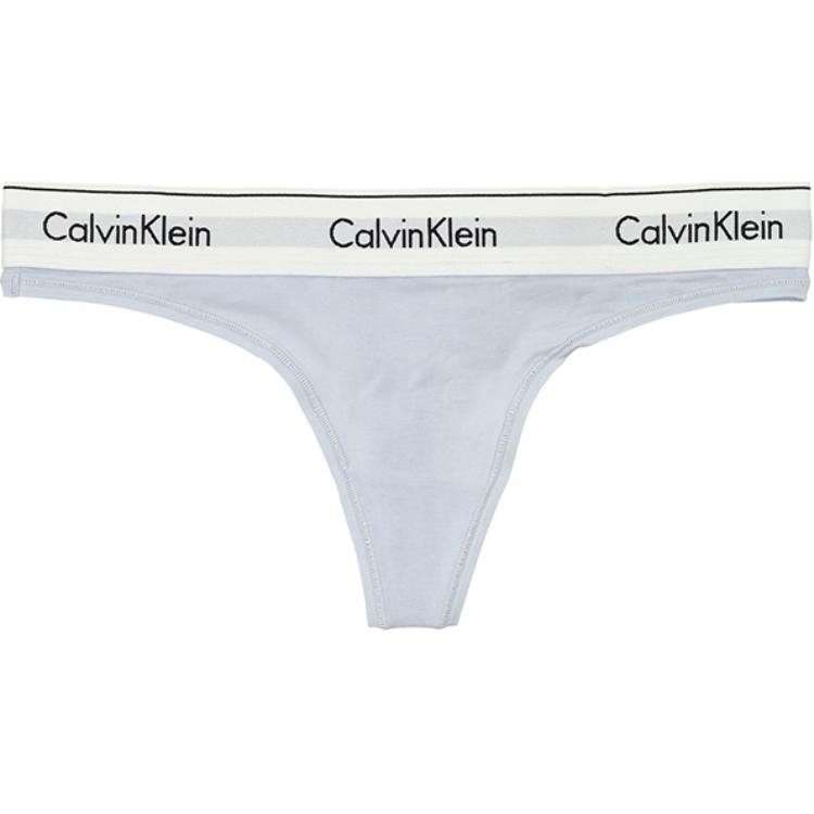 Calvin Klein Letter Jacquard Comfortable Thong Women Underwear Gray 0000F3786E-CIQ