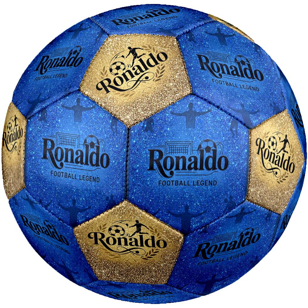 Ronaldo's: Football Legend Size 5 Soccer Ball Machine-Stitched Indoor/Outdoor Training and Matches Ideal for Soccer Enthusiasts