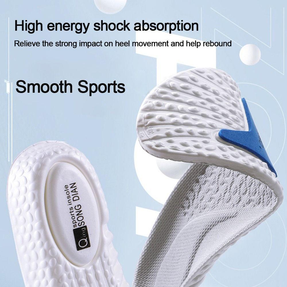 Sports Cushion Sole Shock Absorption Orthopedic Insoles Shoe Pads EVA Insoles Running Insoles