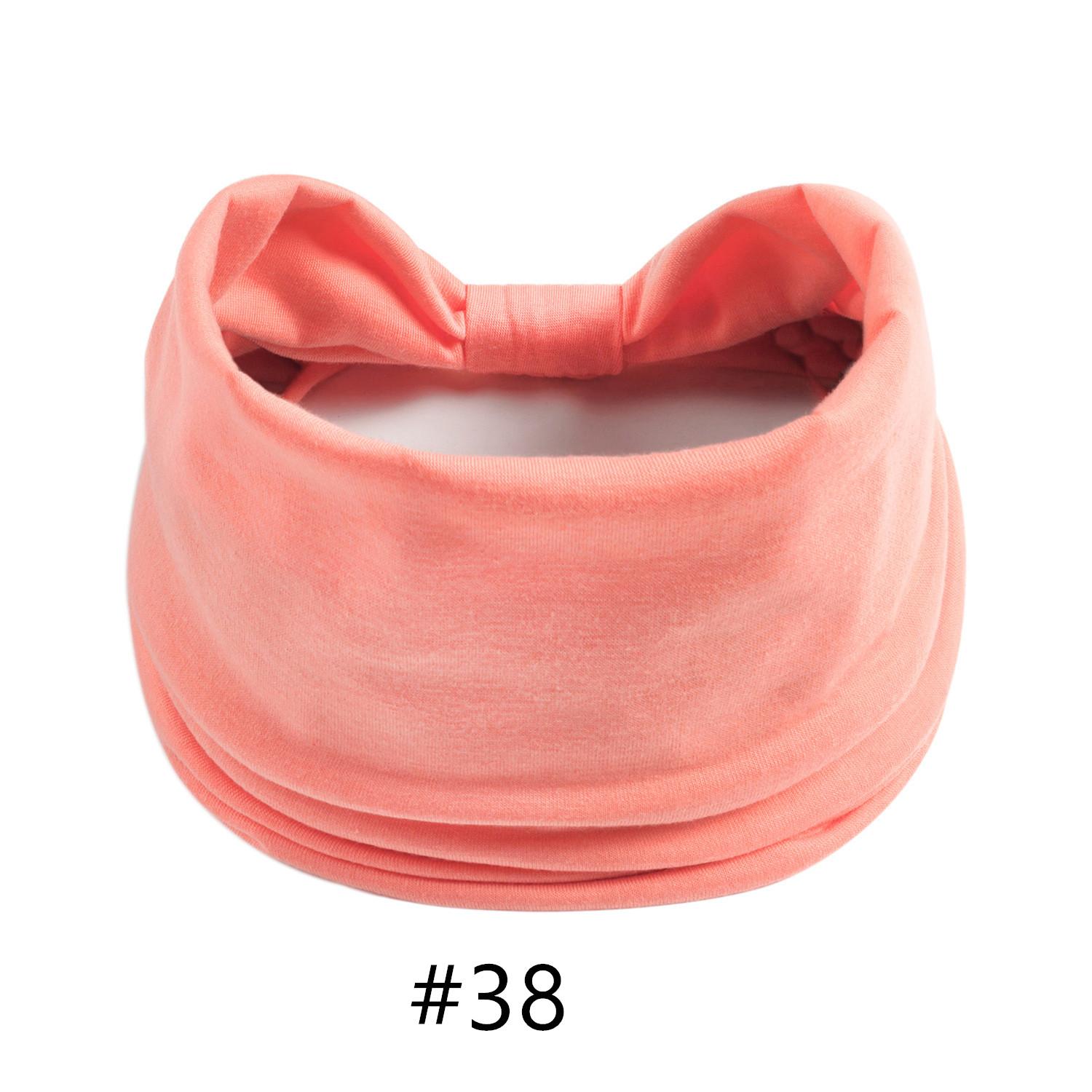 

Тюрбан для голови Одноколірні вузли Широкі пов язки для жінок М які бавовняні спортивні еластичні гумки для волосся Аксесуари Бандана для йоги Бандаж