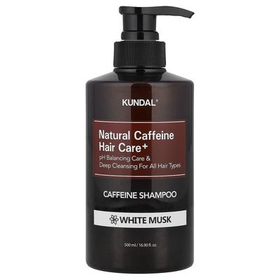 Natürliches Koffein Haarpflege+ Shampoo, Alle Haartypen, Weißer Moschus, 500 ml (16,9 fl oz)