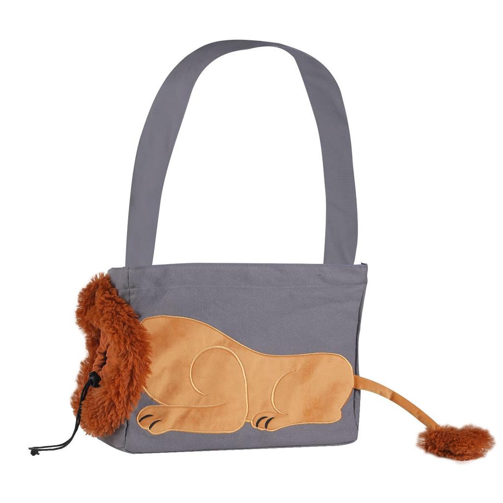 Pet Carriers Lion Design Portable Breathable Bag Cat Dog Carrier Bags Outgoing Travel Pets Handbag Pet Shoulder Carrying Bags