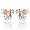 Disney Minnie Mouse Birthstone Stud Earrings Minnie Mouse Earrings Birthstone Jewelry Disney Crystal Women's - - - Jewelry, Brass,
