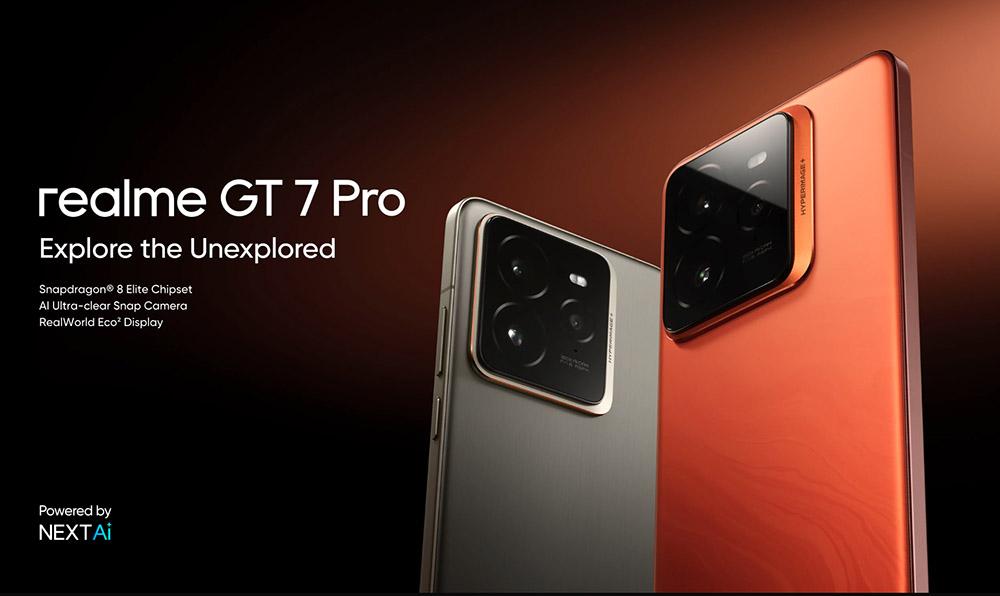 Realme GT7 Pro 5G Smartphone, 12+256GB, Snapdragon 8 Elite Processor, 6.78-inch 120Hz Display, 50MP Triple Camera