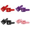 Nylon Color Wrist Cuffs Soft Plush Lining Adjustable Metal Buckle For Couples Bedroom Play