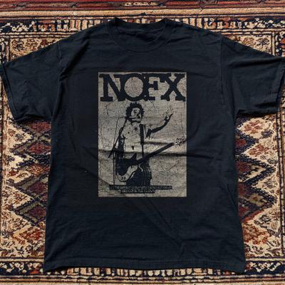Fat Mike Nofx - Music Merch Graphic Unisex Black T-shirt Size S-5XL