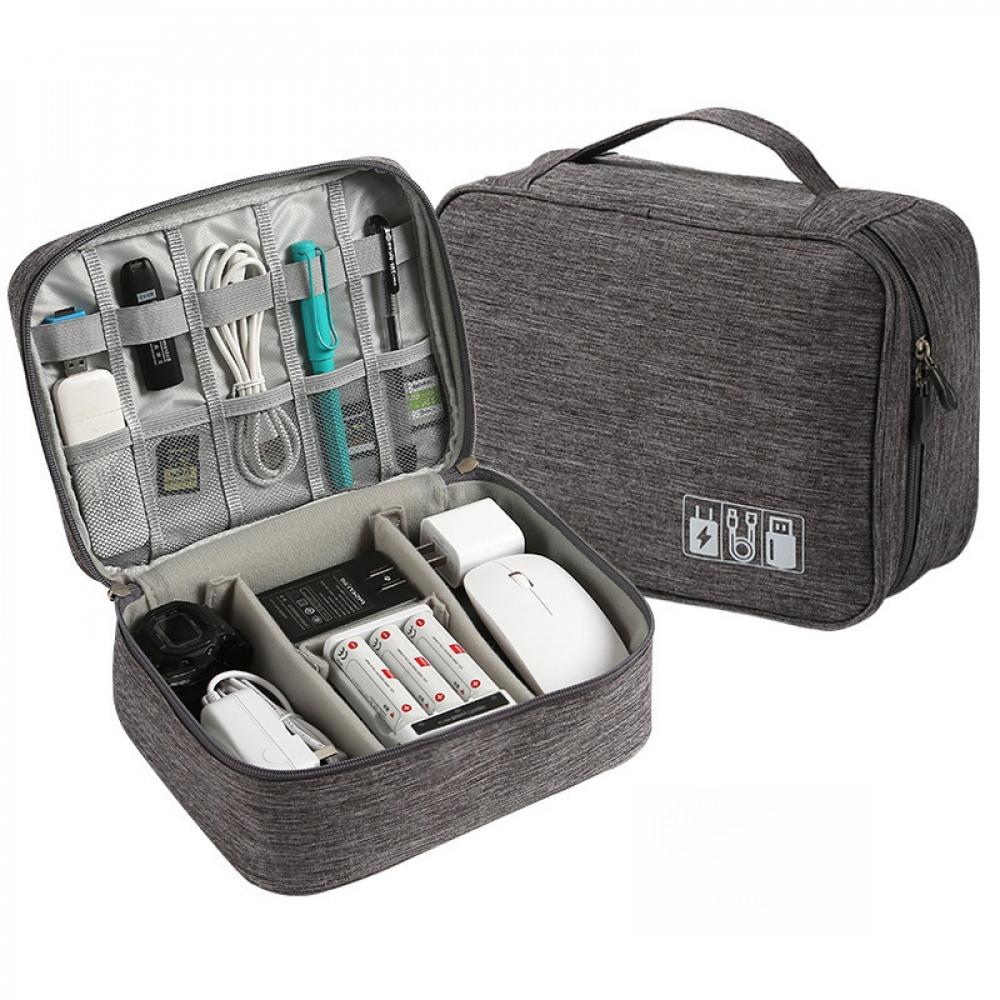 Borsa portaoggetti per cavi Organizzatore elettronico digitale impermeabile Porta dati USB portatile Borsa portaoggetti per cavo da viaggio