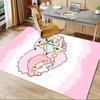 Office Rug Little Twin Stars, Anime Characters Anti-Slip Rug, Machine Washable for Living Room, Bedroom, Office, Multiple Sizes, Bedroom Mat, Decorati
