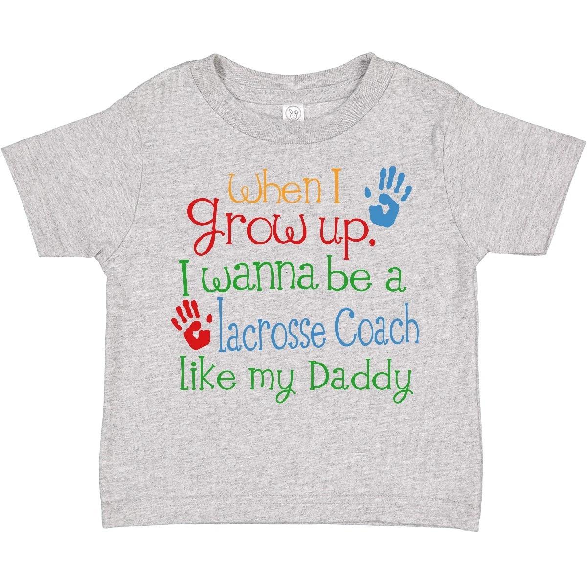 Inktastic Lacrosse Coach Like Daddy Toddler T-Shirt Childs Kids Son My Cute Kid 140