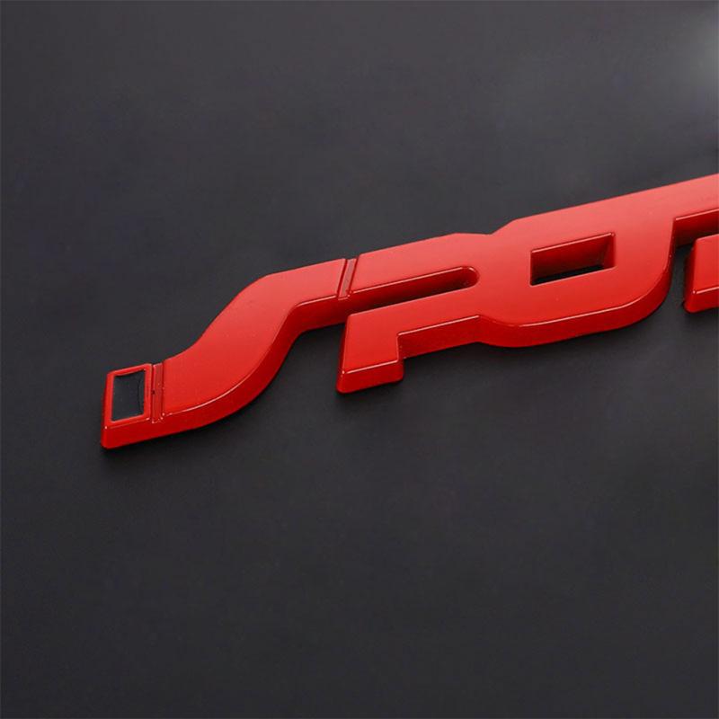 Zinklegierung Auto Modifiziertes Auto Karosserieaufkleber Sportetikett Dreidimensionale Persönlichkeit Stark haftend