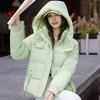 Plus Size Women Short Padded Jacket Winter Loose Hooded Warm Coat Casual Outwear
