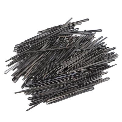 Hair Pins Alloy Reusable Prevent Slip Portable Black Women Girls Flat Hair Clips for Styling Makeup