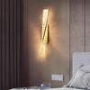 Italian LED Light Luxury Crystal Wall Lamp Home Living Room Background Wall Decoration Bedroom Bedside Line Wall Lamp Decor Lamp