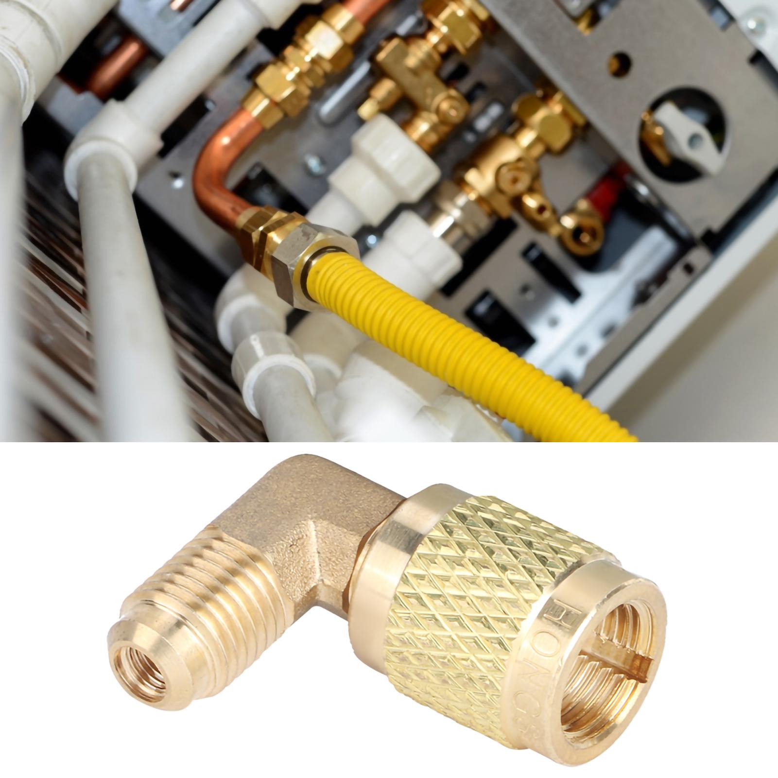 

R410 Наружная резьба 1 4 к Внутренней резьбе 5 16 90 градусов Адаптер-разъем Аксессуар для Кулера Кондиционера