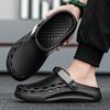Quick-Dry EVA Solid Color Mens Sandals Fashi Trendy Lightweight Outdoor Travel Essentials Beach Shoes Casual Men’s Slippers