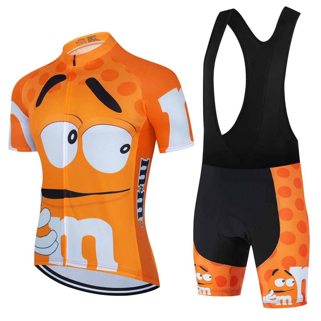 Summer Breathable Cycling Suit Set 2026 Cartoon Men's Cycling Jersey Short Sleeve Bicycle Outdoot Cycling Clothing Kit MTB Bike Wear Maillot Ciclismo
