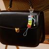 2PCS Colorful Bear Bead Keychain Multifuntional Key Pendant Bag Charm Colorful Key Jewelry Suitable for Travel and Party