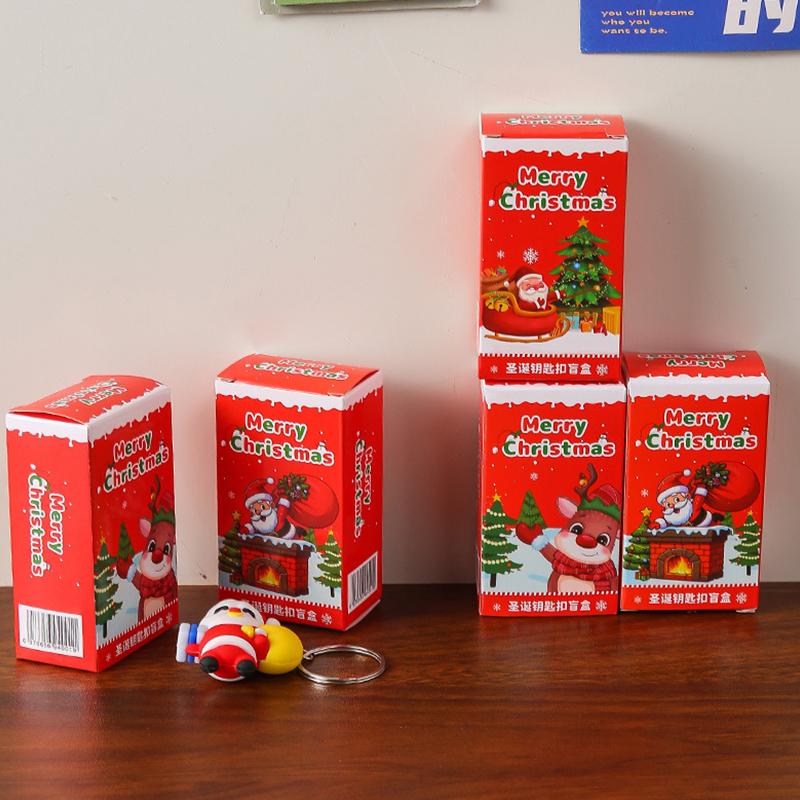 24Pcs Christmas Themed Party Key Ring Gift Pack Surprise Box Suitable As Christmas Gift Party Gift Best For Christmas