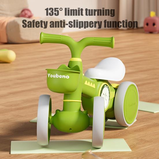 Baby Balance Bike for Toddlers 12-24 Months Comfortable Silent Wheels Balance Bike Adjustable Seat Anti-Rollover Lightweight First Bike Toddler