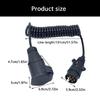 Shockproof Spring Loaded 7 Pin To 13 Pin Towing Harness 12V ABS Construction Trailer RVs Wiring Kit