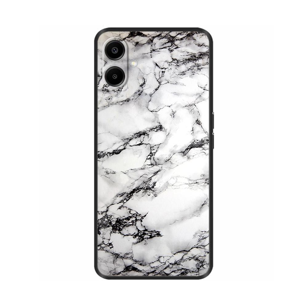 For Samsung Galaxy A06 Back Cover Soft Black Print Silicone Bumper Phone Case for Samsung Galaxy A06 A05 A04 Cases Fundas Coque