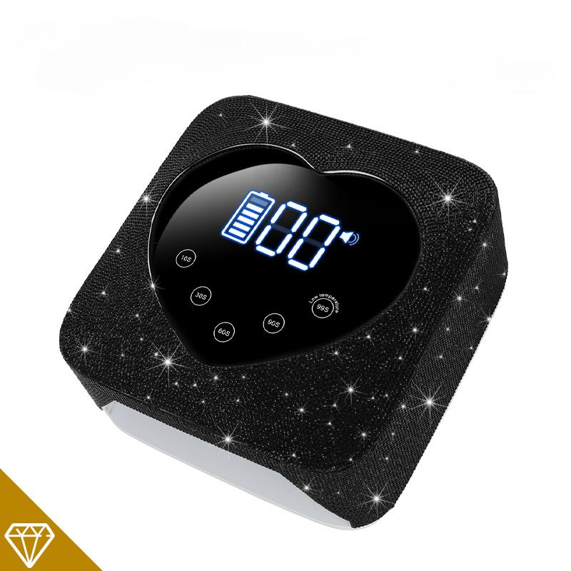 Lumină UV fără fir reîncărcabilă pentru unghii de 72 W - Uscare rapidă, 5 setări de temporizator, comenzi tactile și senzori automati - Perfect pentru aplicarea lacului de unghii cu gel