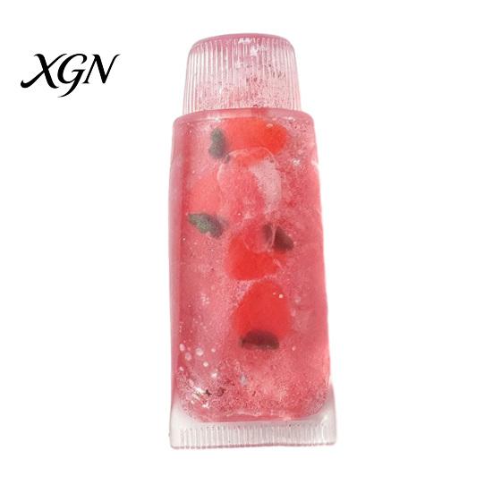 Stress Relief Squeeze Toy Clear Glitter Toothpaste Tube Toy, Fruit Anxiety Slow Rising Soft Sensory for Kids