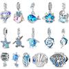 925 Silver Ocean Paradise Sea Turtles Starfish Crabs Charms Pendants For Women Fit DIY Charm Bracelet DIY Jewelry Gifts