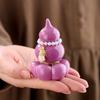 Vibrant Rotating Gourd Ornament: Stylish and Fun Tea Pet with Custom Logo Option