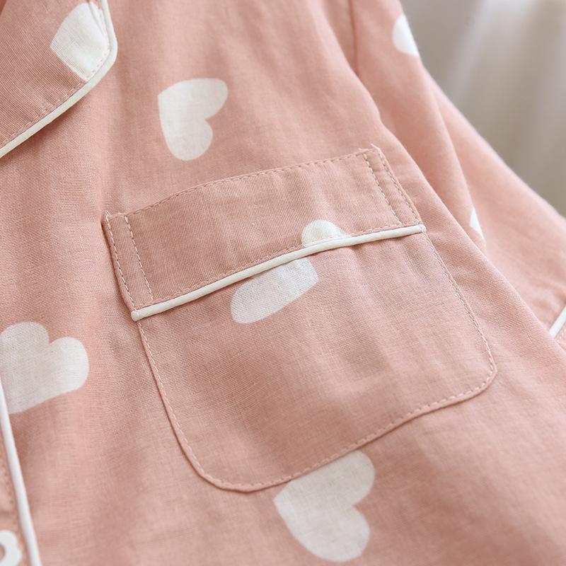 Women's 2023 Summer Cute Short Sleeve Cotton Pajama Set