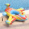 Children's Inflatable Plane Swim Ring With Reinforced Bottom Eco-friendly Pvc Material Printed Design