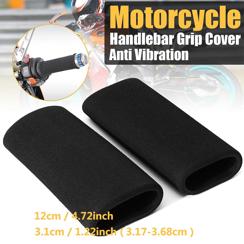 Fahrradlenkergriffe, 2-teilige Schaumstoffgriffabdeckung, Vibrationsdämpfend, Weich, Bequem, Rutschfest, Vibrationsdämpfend
