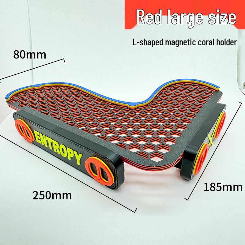 L-förmiger magnetischer Korallenständer mit fluoreszierendem Aquariumlicht und Acrylhalterung