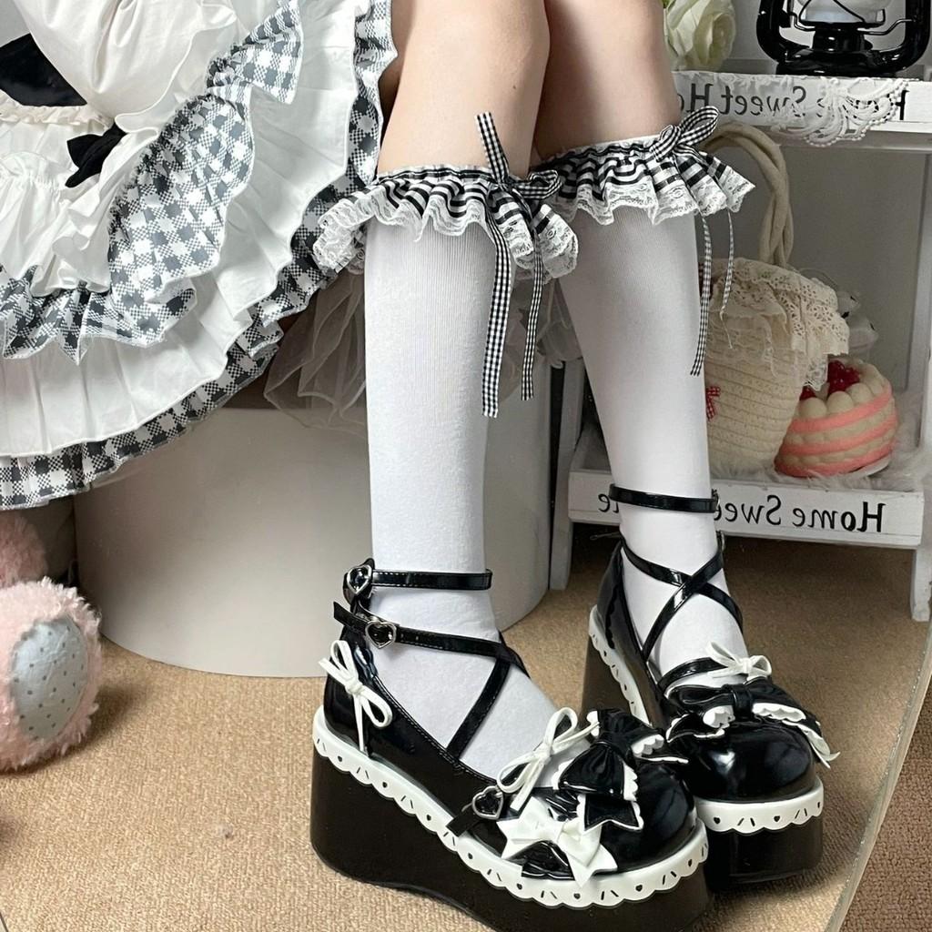 Japanese Sweet Lolita Knee Socks With Antibacterial And Antiodor Features For Teen Girls